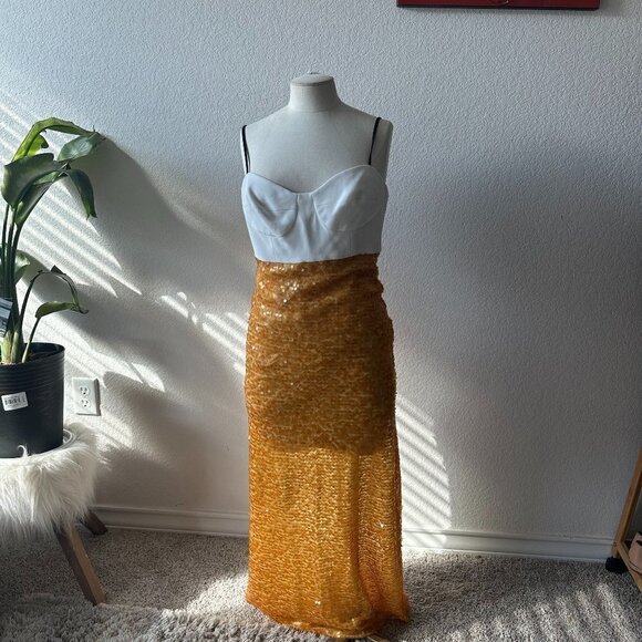 NWT Allen Schwartz Brandi  Sequin Dress - Picture 2 of 5